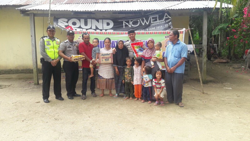 Barinem Terima Bantuan dari Polsek Perhentian Raja